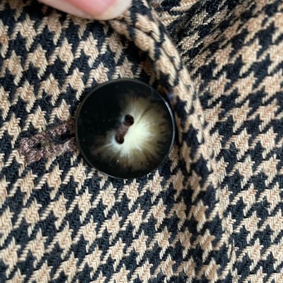 Vintage Liz Claiborne Collection Womens Size 10 Houndstooth Wool Blazer/Jacket - Picture 7 of 16